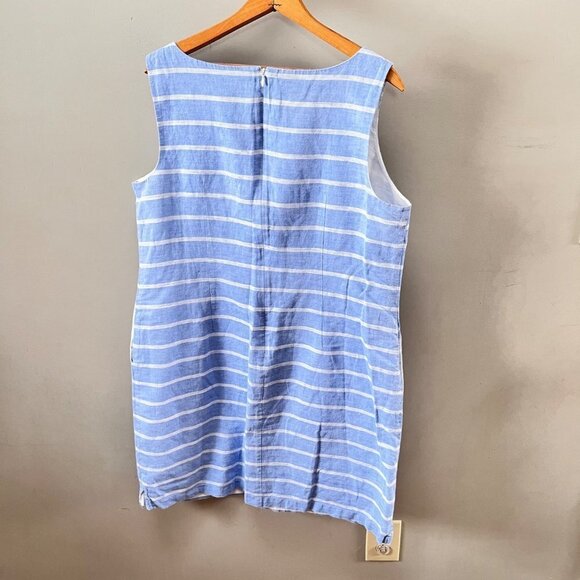 Talbots Linen Blend Coastal Crochet Detail Dress- Size 16 - Picture 5 of 5